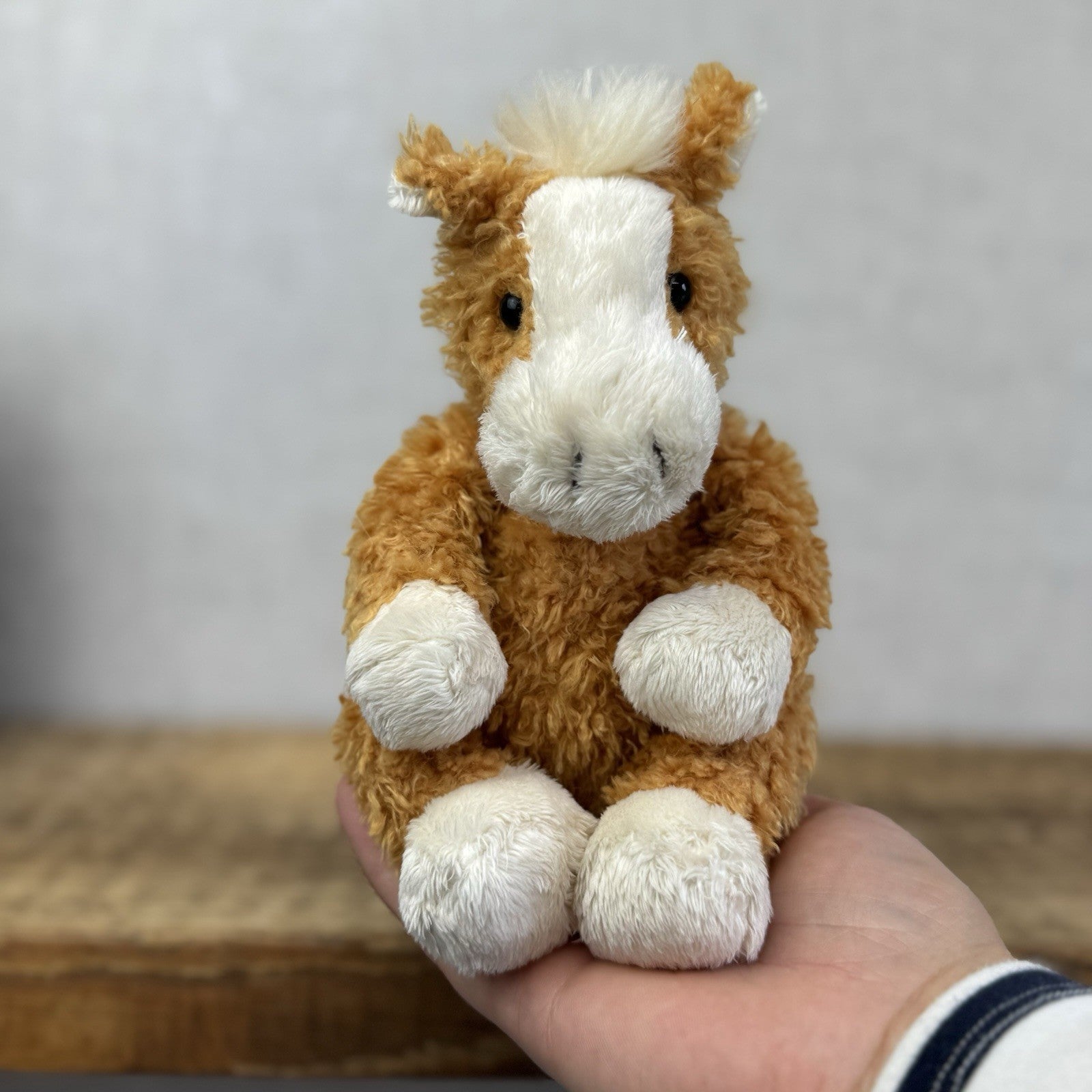 Clemens Spieltiere Pony Beanie Soft Toy Rare - Ginger Pony Beanbag Plush 6”