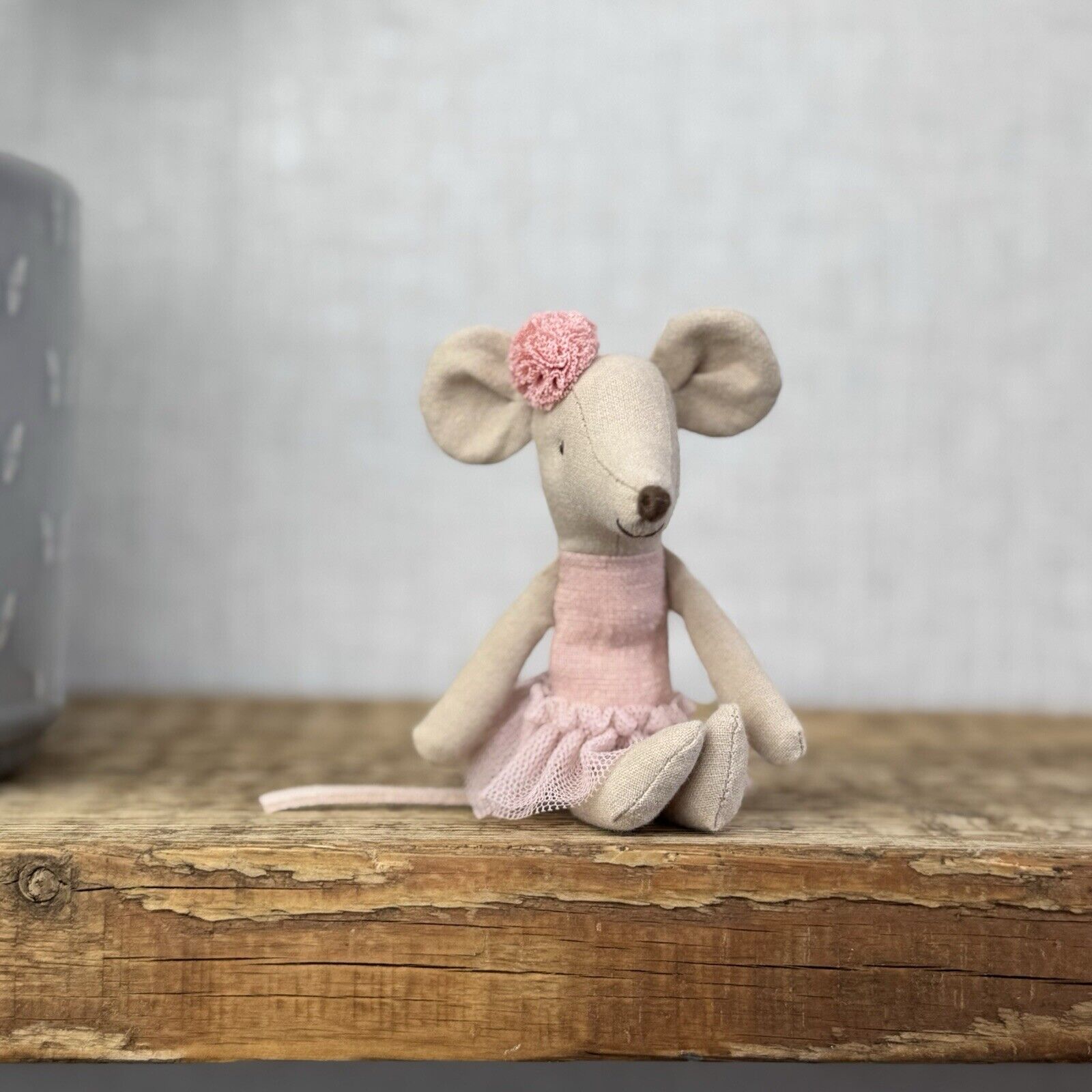 Maileg Ballerina Mouse - Big Sister Mouse In Tutu - Pink Mouse Retired 2022