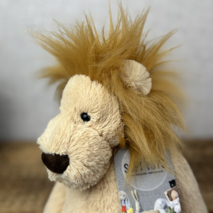 Jellycat Medium Bashful Lion Plush - Retired Medium Bashful Wild Animal 12"