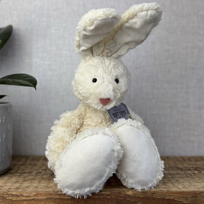 Jellycat Skiffle Bunny Rabbit - Cream Bunny Large Feet Standing Ears Vintage 12”