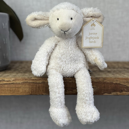 Jellycat Jellykitten Junior Jinglejack Lamb - Vintage Tiny Lamb (Slackajack) 9”