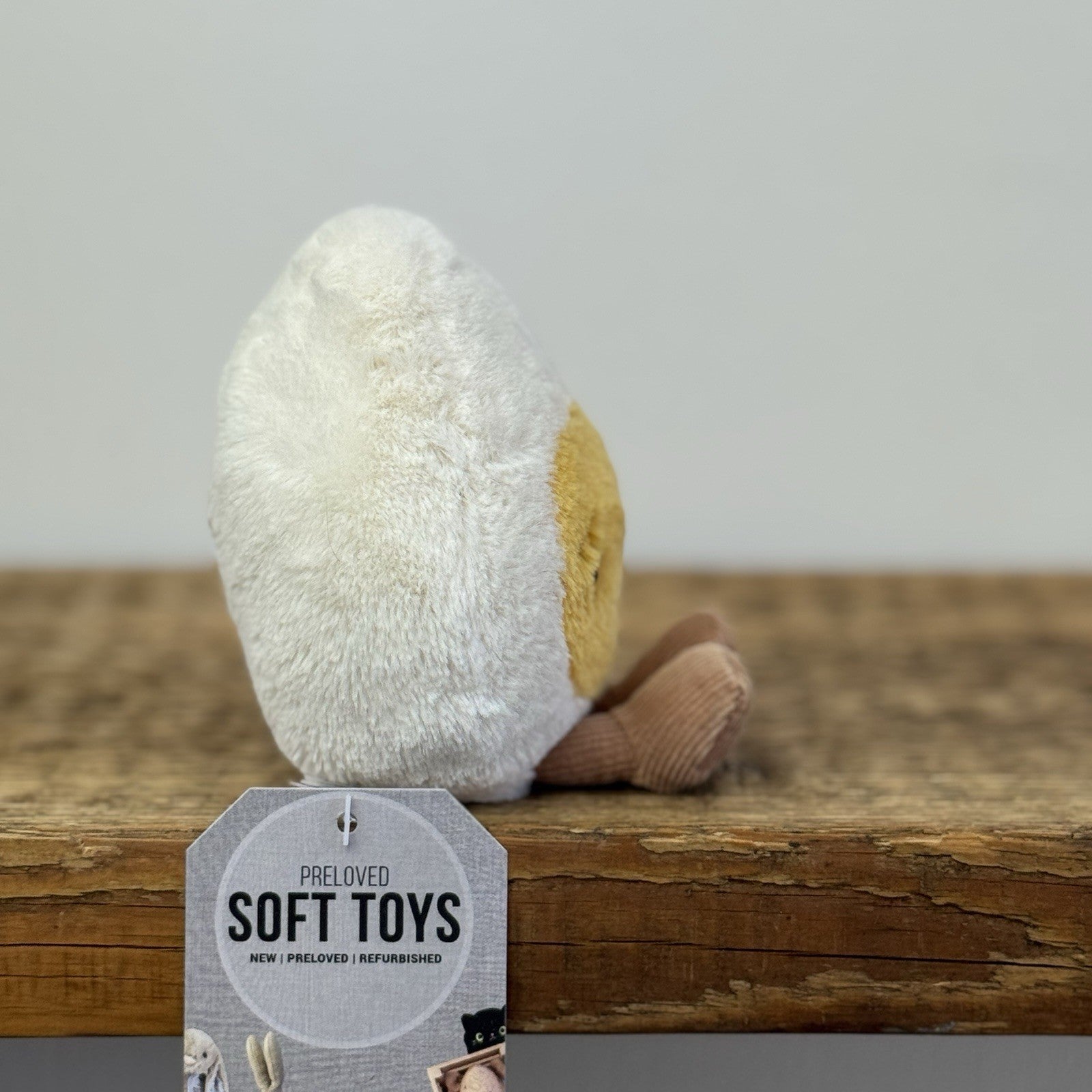 Jellycat Sorry Boiled Egg Soft Toy - Rare & Retired Sad Egg Plush Collectible 5"