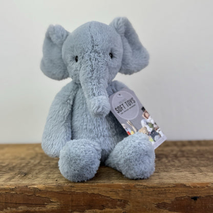 Jellycat Small Bobbie Elephant - Snugglet Baby Blue Super Soft Elephant 11”