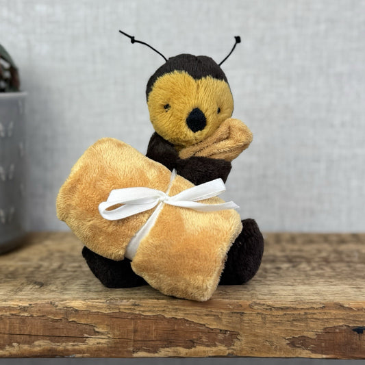Jellycat Bashful Bee Soother - Bumble Bee Comforter Neutral Baby Gift NWOT 