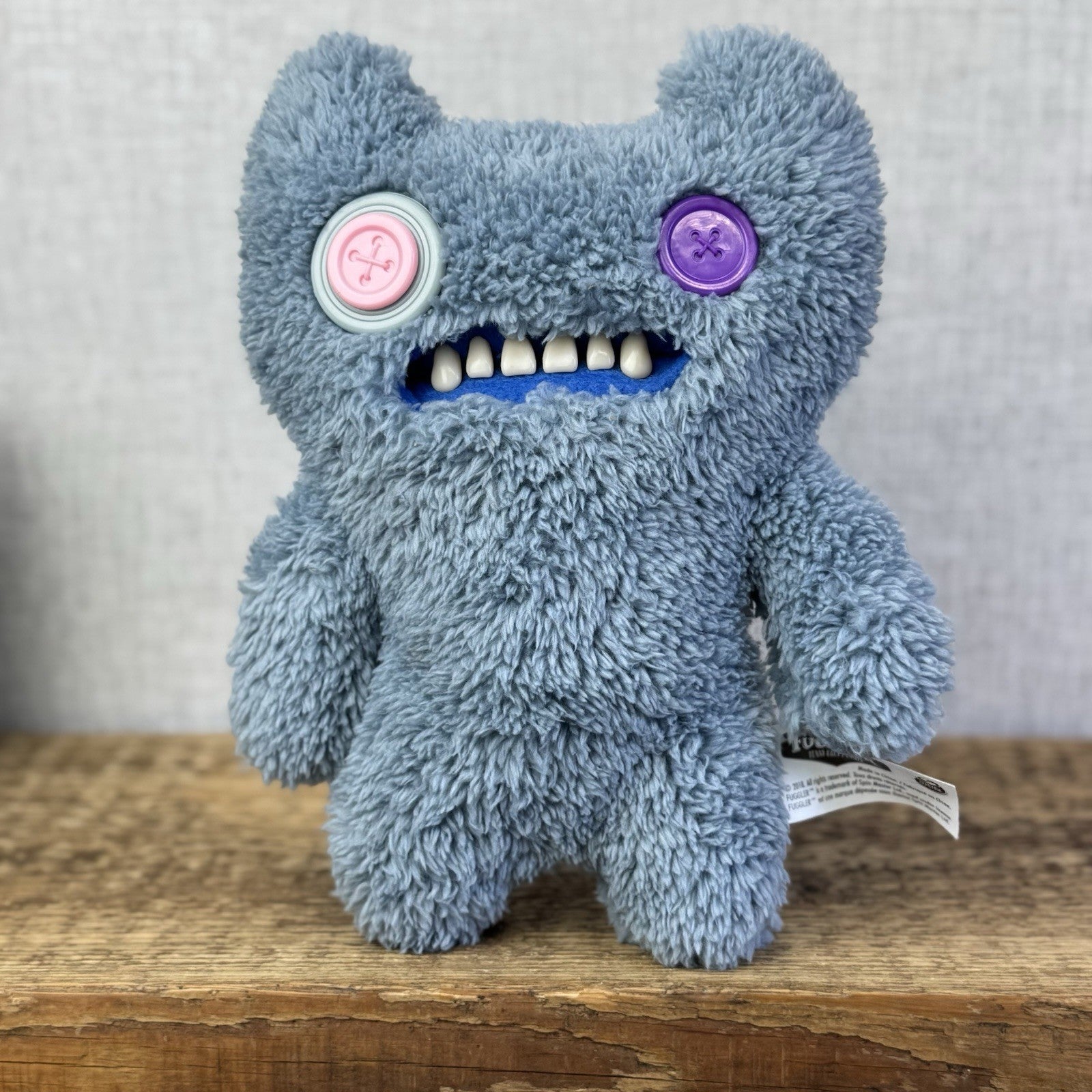 Fuggler Snuggler Edition Grey Indecisive Monster Button Eyed Funny Ugly Monster 