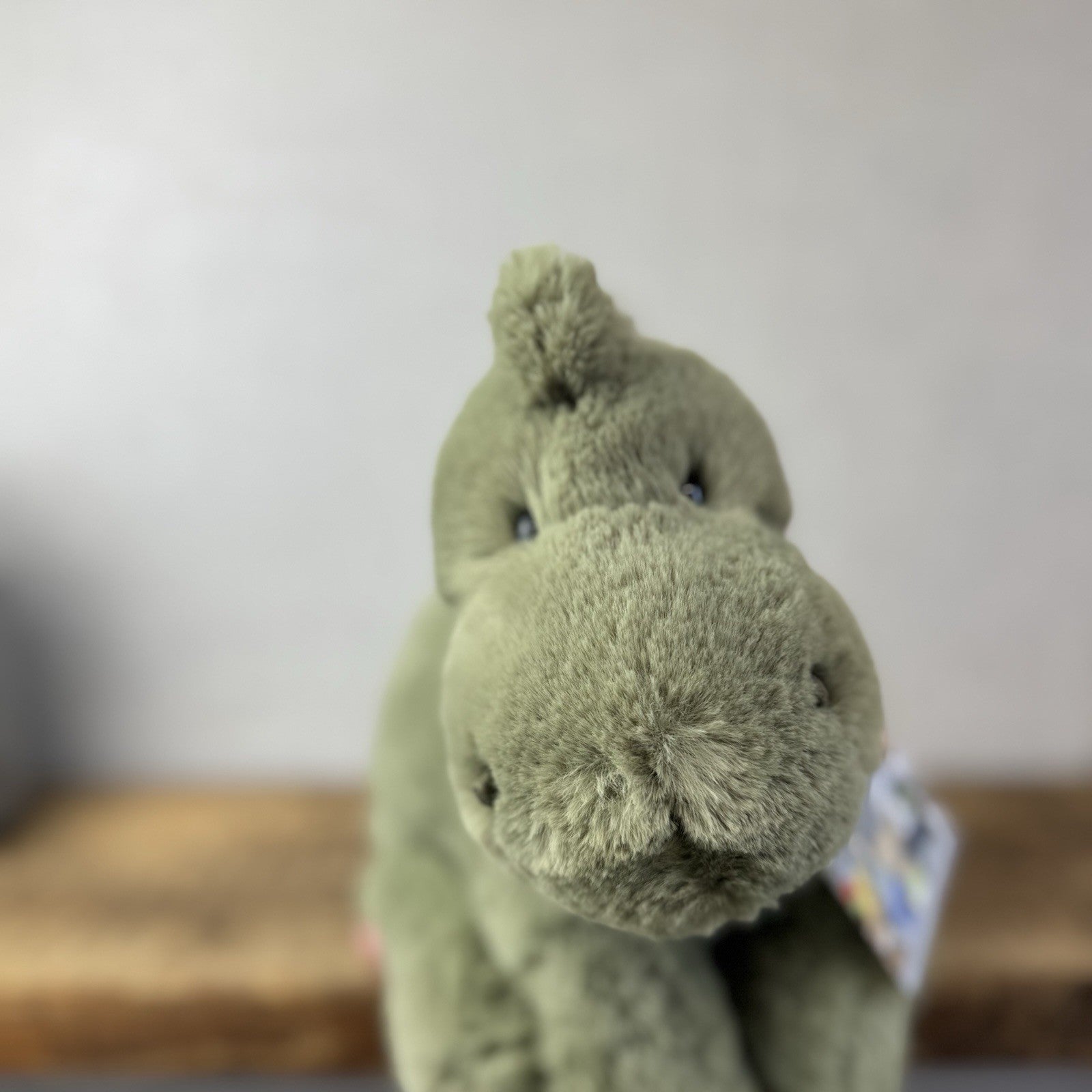 Jellycat Medium Huggady Dinosaur- Floppy Green Dino Soft Toy Retired 10" (#3)