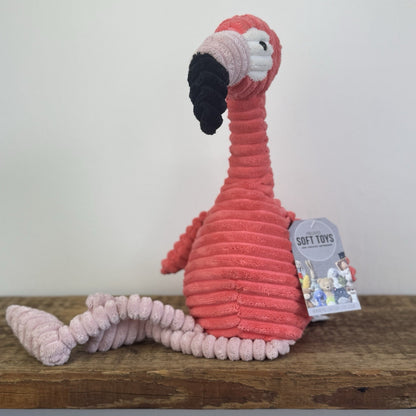 Jellycat Cordy Roy Flamingo - Pink Corduroy Beanie Flamingo Bird Retired 16"