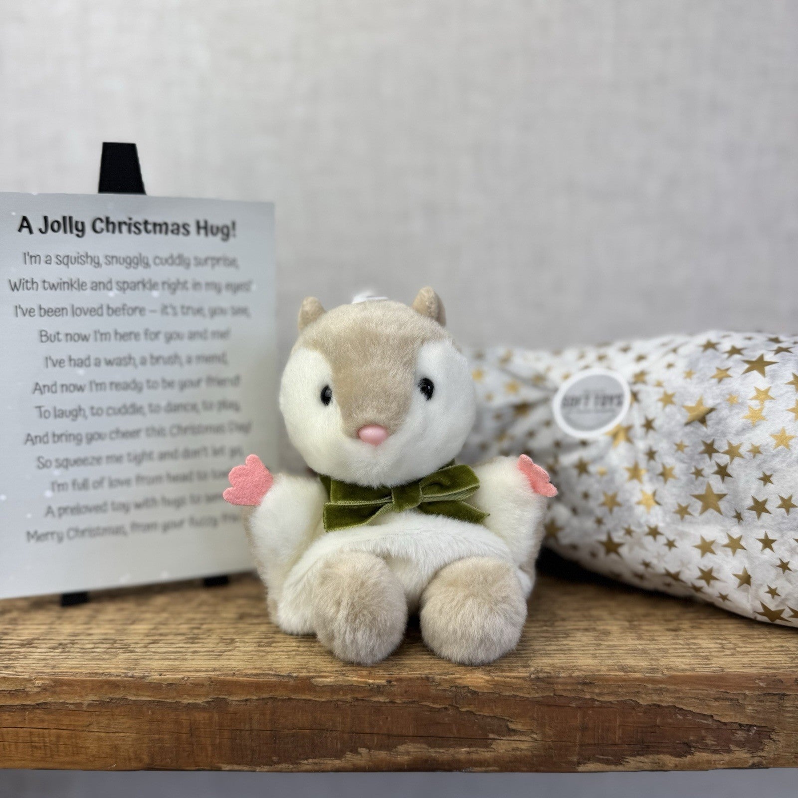 Aurora Palm Pal Flying Squirrel - Secret Santa Gift Box - Christmas Gift Wrapped