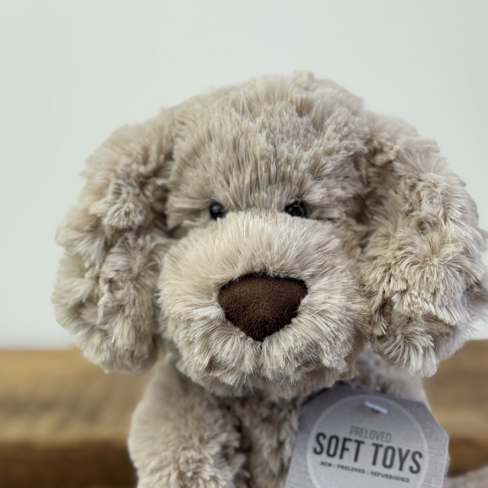 Jellycat Riley Fuddlewuddle Puppy - Beige Medium White Company Exclusive Beige