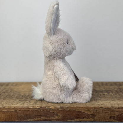 Jellycat Nibbles Bunny Beige - Rare/Retired Fluffy Bunny Small Size 10"