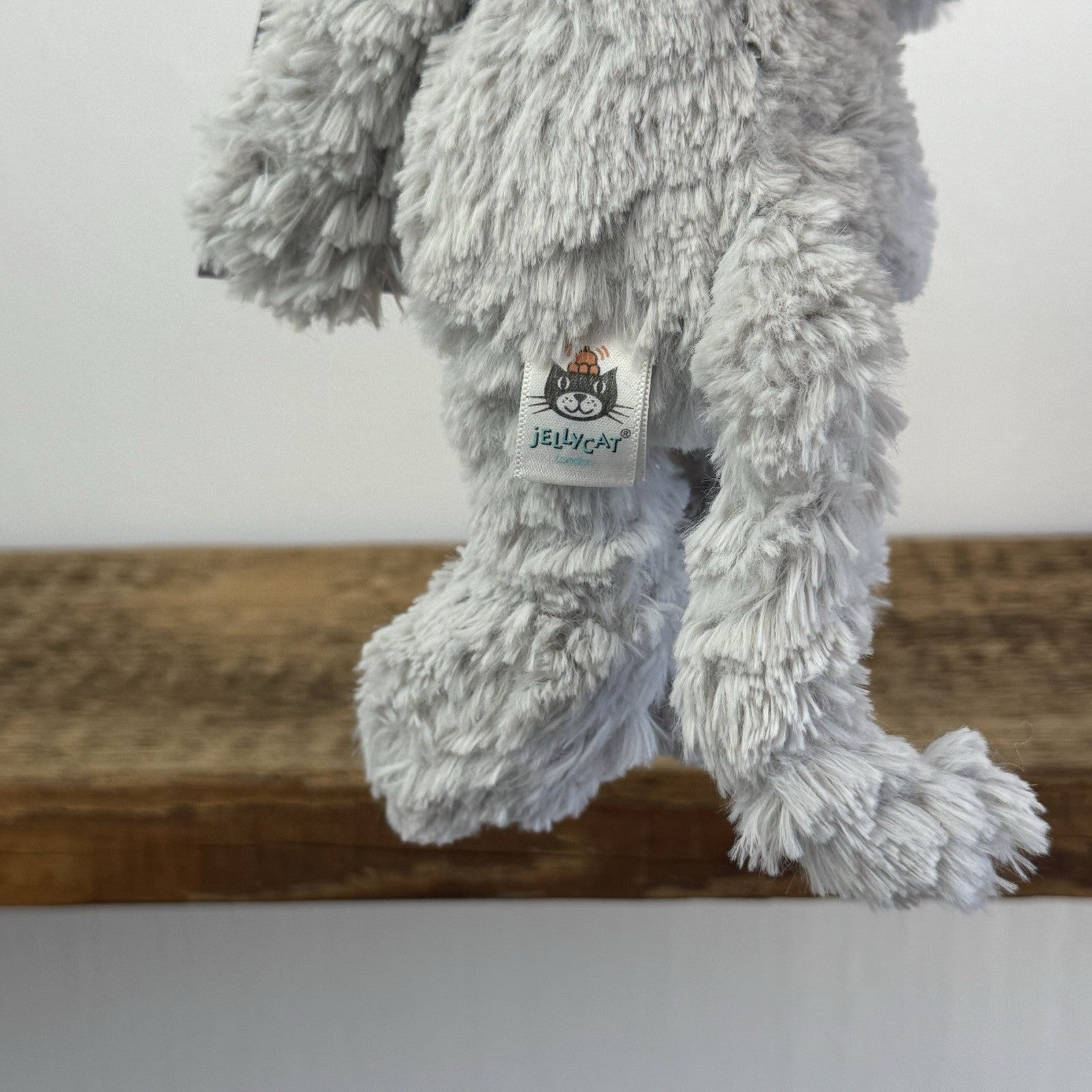Jellycat Iggle Sguiggle Mouse - Small Grey Textured Mouse Soft Toy Retired 9”