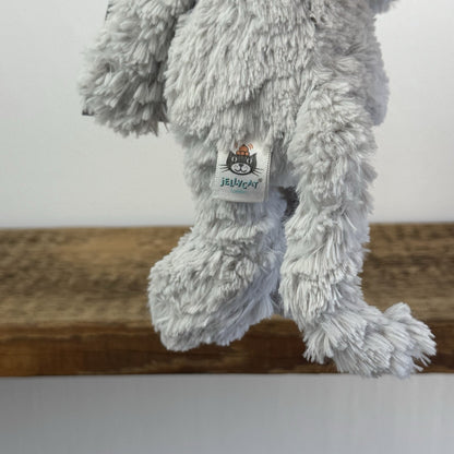 Jellycat Iggle Sguiggle Mouse - Small Grey Textured Mouse Soft Toy Retired 9”