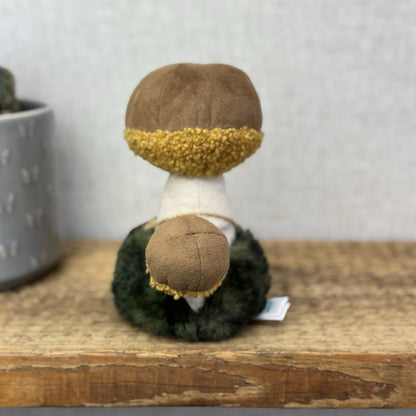 Jellycat Wild Nature Boletus Mushroom - Retired Mushroom Beanie Plush Display 8"