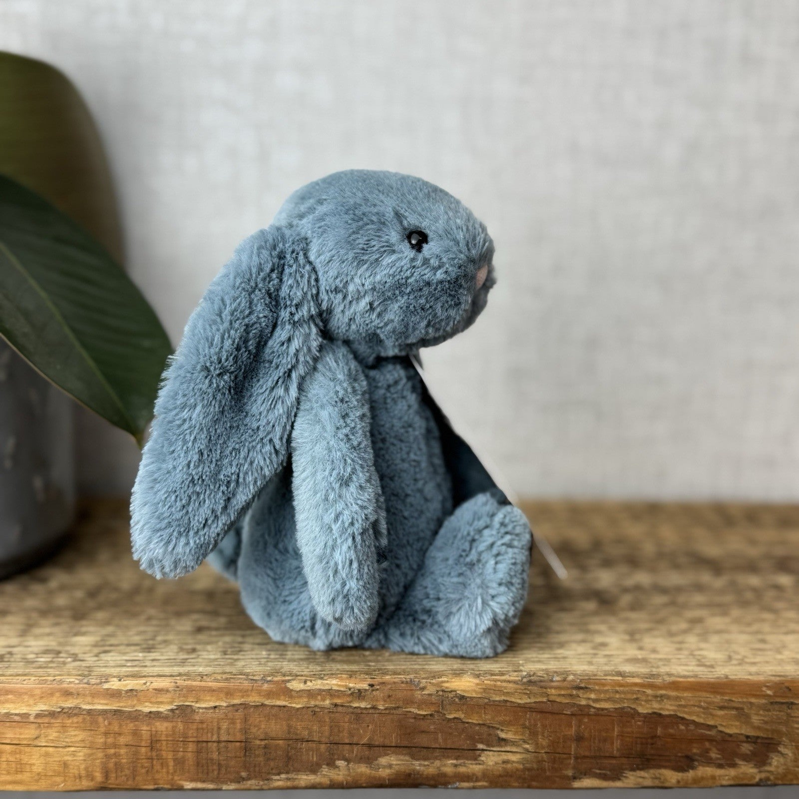 Jellycat Small Dusky Blue Bashful Bunny - Small Grey/Blue Rabbit Bunny 8" (#2)