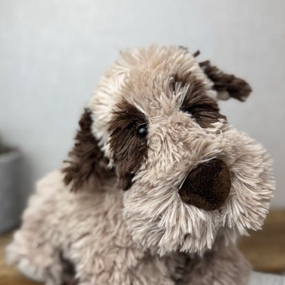 Jellycat Medium Truffles Spaniel Dog - Tan/Brown Floppy Dog Pillow Retired 15”