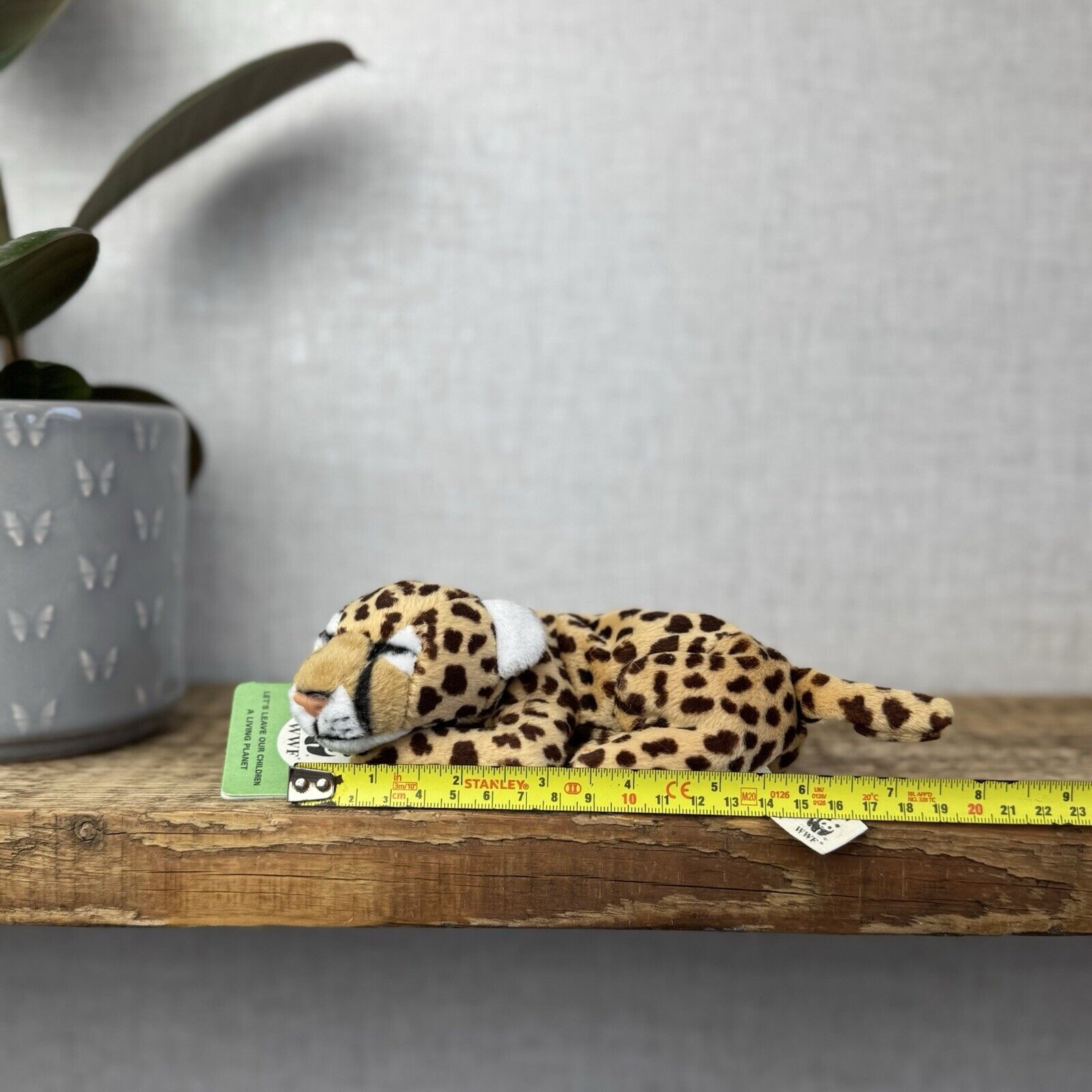 WWF Small Leopard Beanie - Anna Club Plush New With Tags Small Leopard Soft Toy 