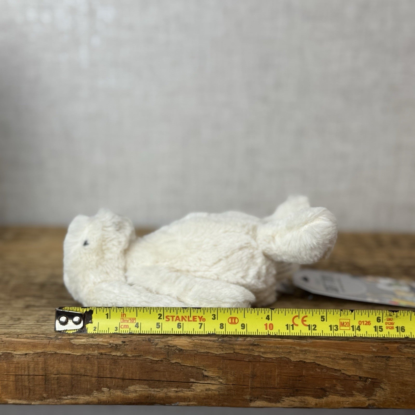 Jellycat Tiny Baby Bashful Cream Bunny - Miniature Plush Bunny Soft Toy 5”