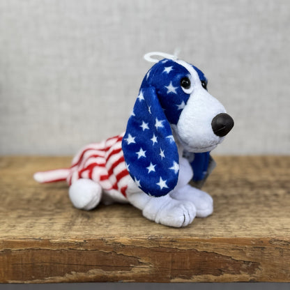 Applause Hush Puppy Proud To Be American Basset Hound Beanie New With Tags Rare