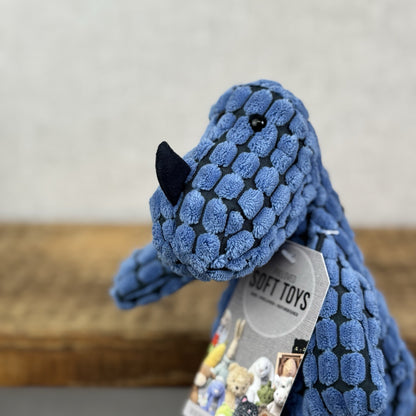 Jellycat First Step Dippy Dinosaur - Blue Cordy Roy Dinosaur Beanie Retired 9"
