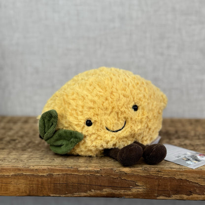 Jellycat Small Amuseable Lemon - Small Lemon With Legs - Food Play Plush (#2)