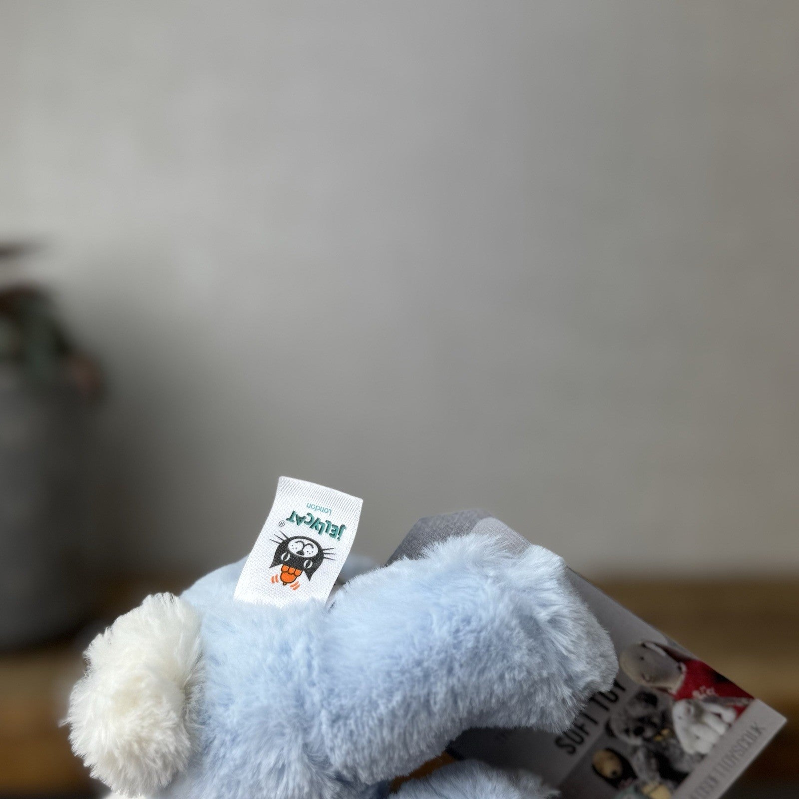 Jellycat Blue Bunny Musical Pull - Lullaby Mobile Baby Music Baby Blue Soother