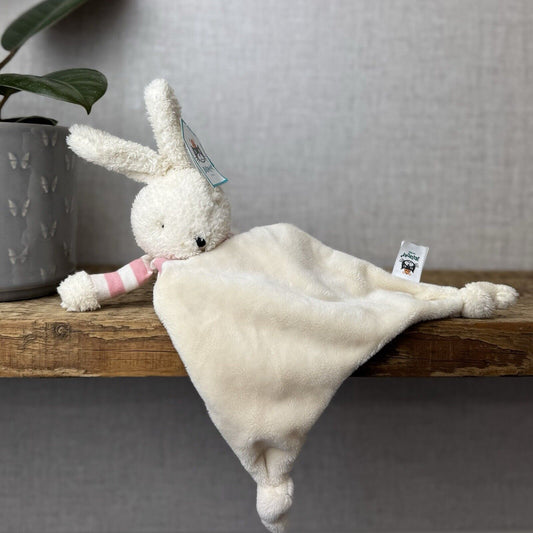 Jellycat Bredita Bunny Soother - Pink Striped Soother - Comforter With Tags