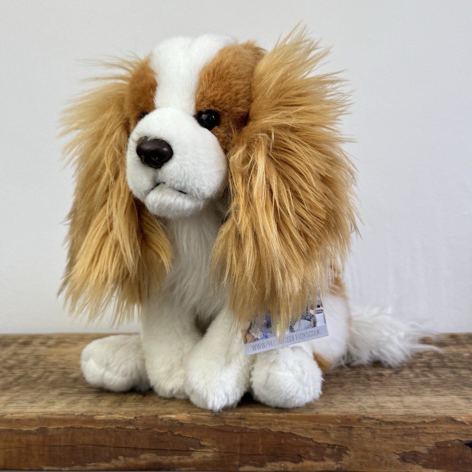 Living Nature King Charles Spaniel Puppy Medium Stuffed Realitic Soft Dog 10"