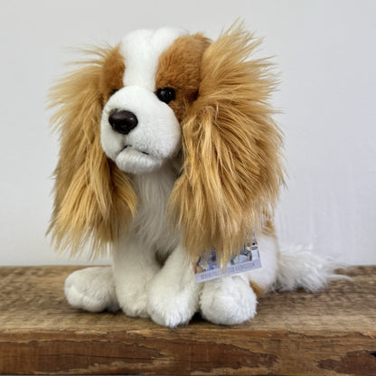 Living Nature King Charles Spaniel Puppy Medium Stuffed Realitic Soft Dog 10"