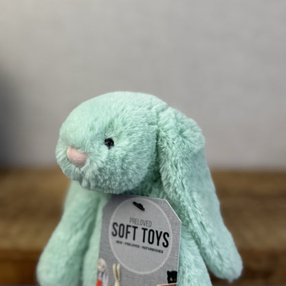 Jellycat Small Bashful Mint Bunny - Green Small Bashful Rabbit Retired 8" (#2)