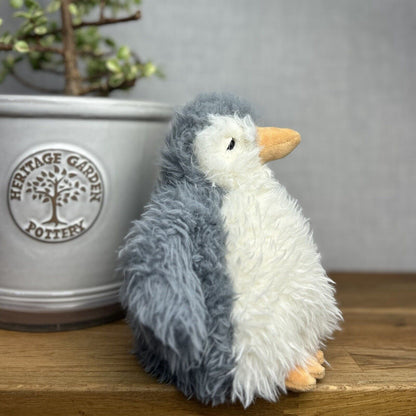 Jellycat Rolbie Penguin - Jellycat Fluffy Penguin 8” - Small Penguin Light Grey