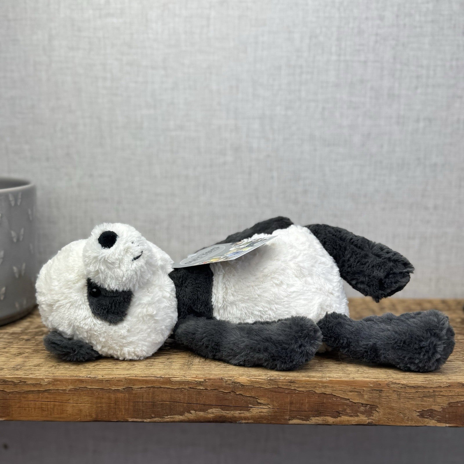 Jellycat Tuffet Panda - Panda Textured Beanie Plush Wild Animal Retired 12" (#2)