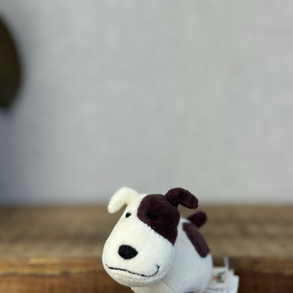 Jellycat Pocket Dog - Vintage Retired Tiny Suede Dog Puppy Mini Plush 4"