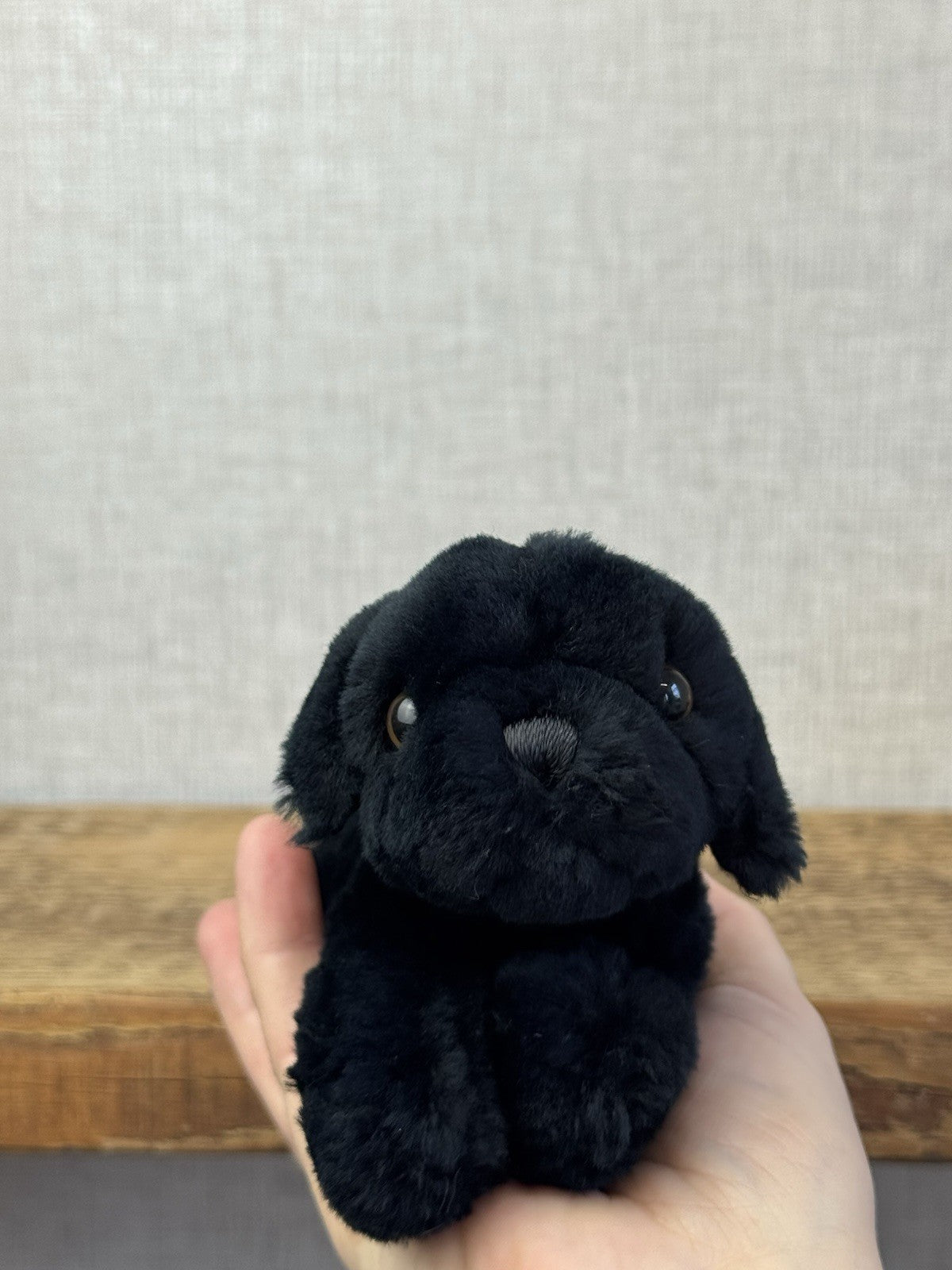 E&J Classic Vintage Labrador Puppy - Tiny Puppy Jet Black Rare Retired Small Lab