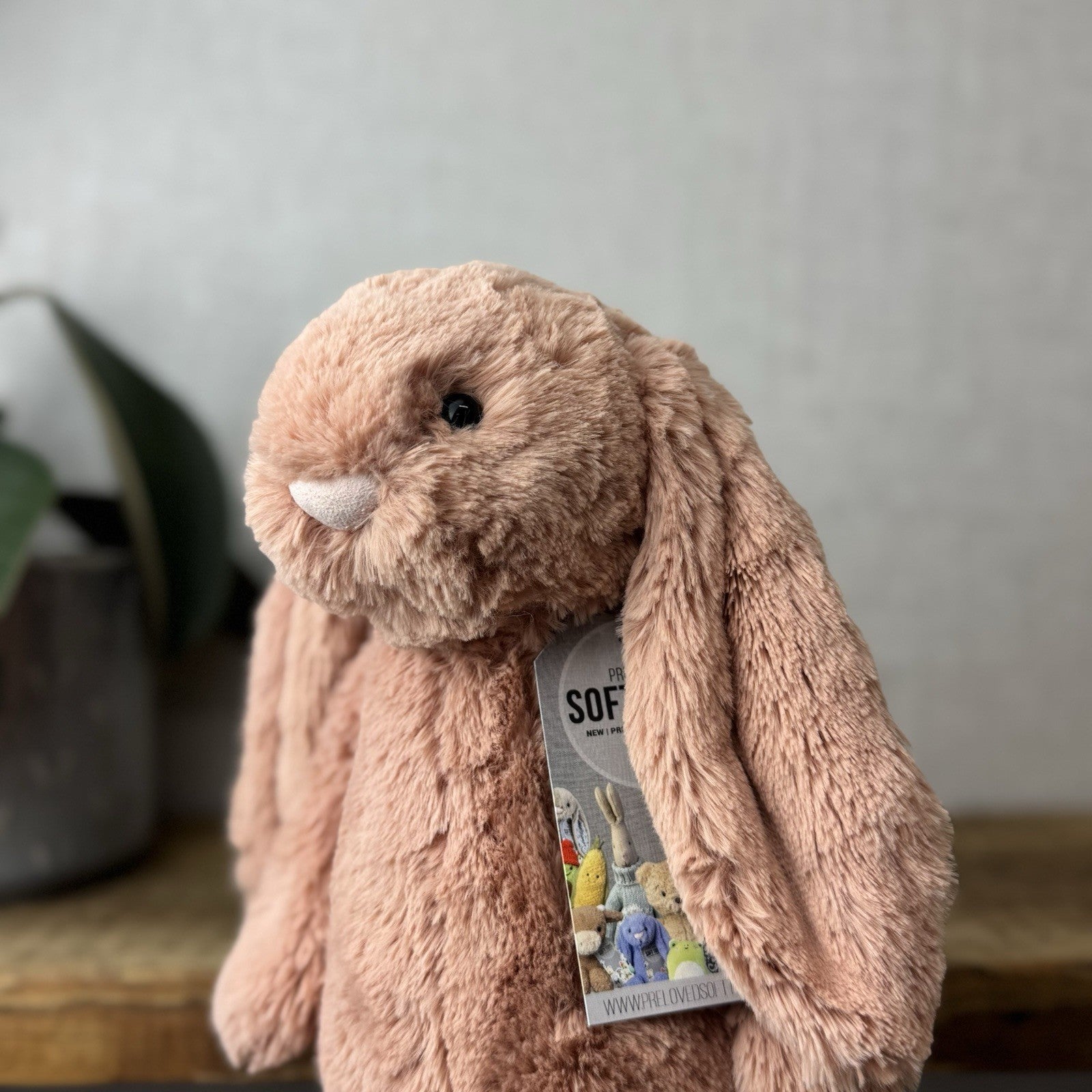 Jellycat Medium Bashful Apricot Bunny - Peach Pale Pink Bashful Jellycat 12”