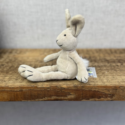 Jellycat Tiny Baby Slackajack Bunny - Tiny Beige Vintage Mini Plush 7”