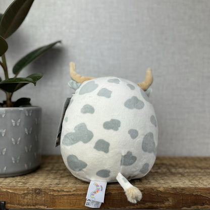 Squishmallows Borsa The Highland Cow - Squishy Cow With Horns Soft Toy 7.5”