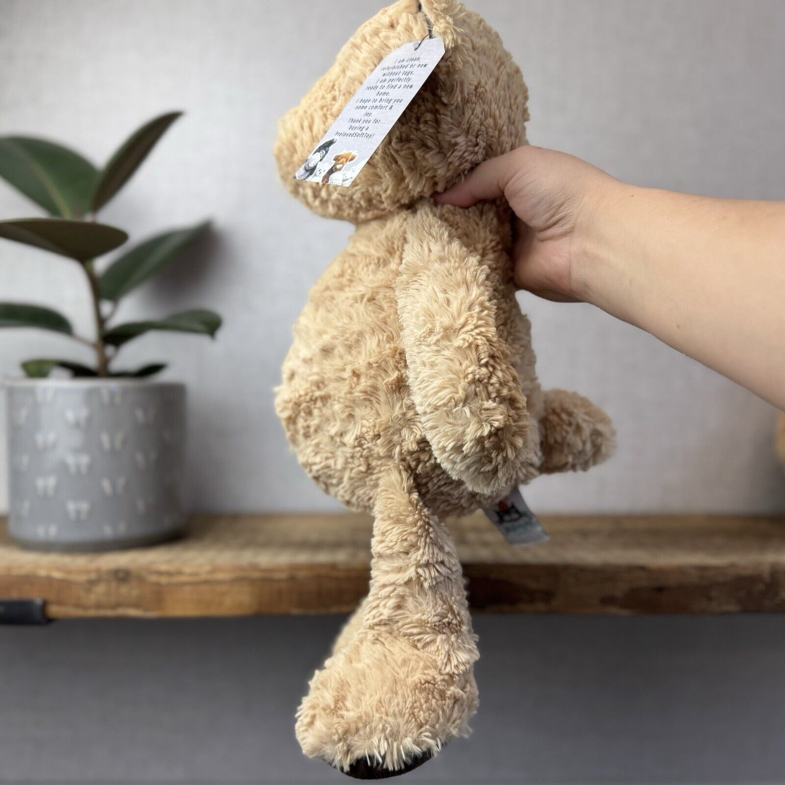 Jellycat Medium Oliver Bear - Old RARE Bear Original Oliver Bear Brown/Tan 16"