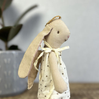 Maileg Mini Bunny Angel Gabriella 2016 - Beige Bunny White Angel Hard To Find
