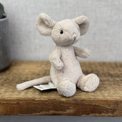 Jellycat Pipsy Mouse New With Tags Beige Small Beanie Plush Mouse Retired 5”