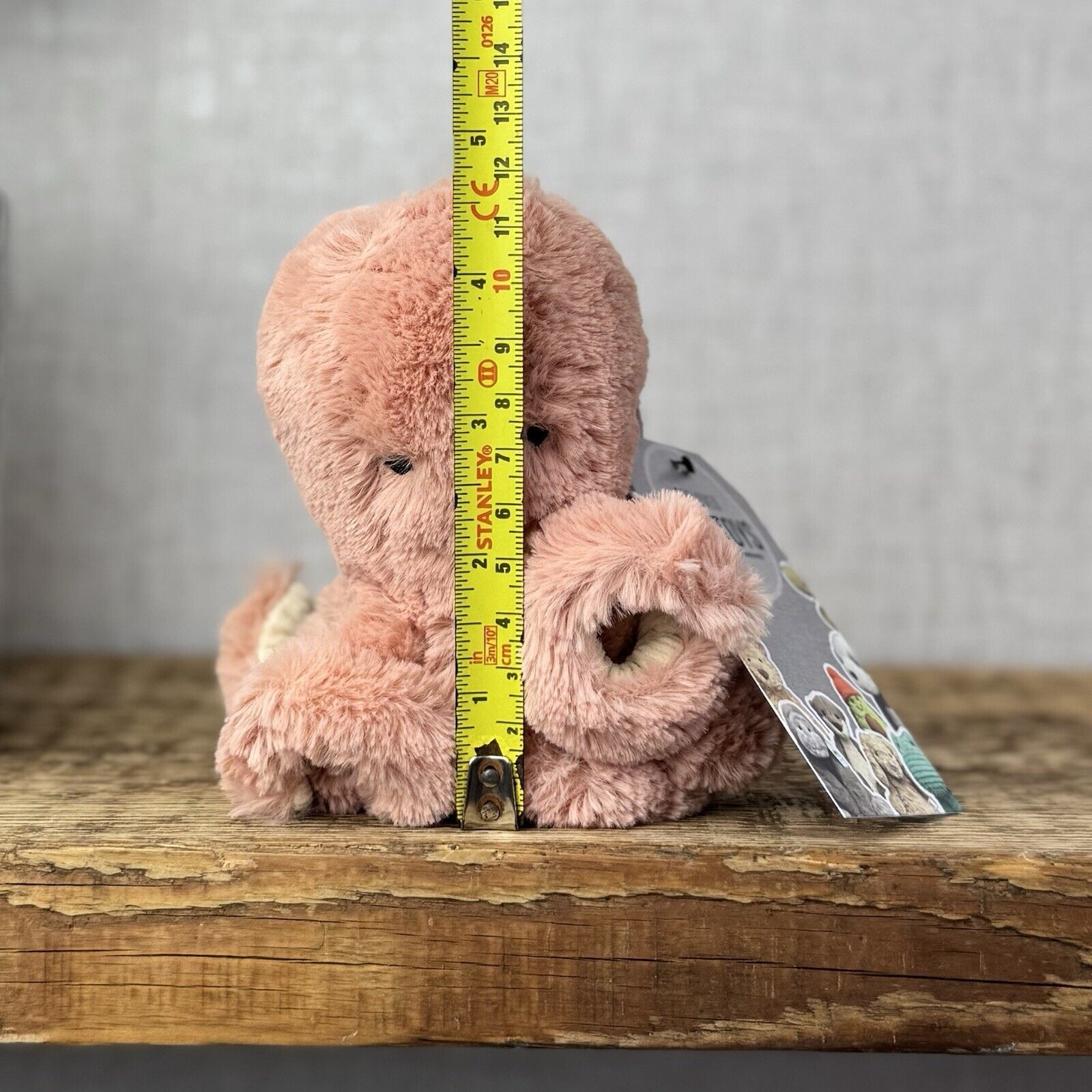 Jellycat Baby Odell Octopus - Small Pink Soft Toy Octopus Beanie Plush 5"