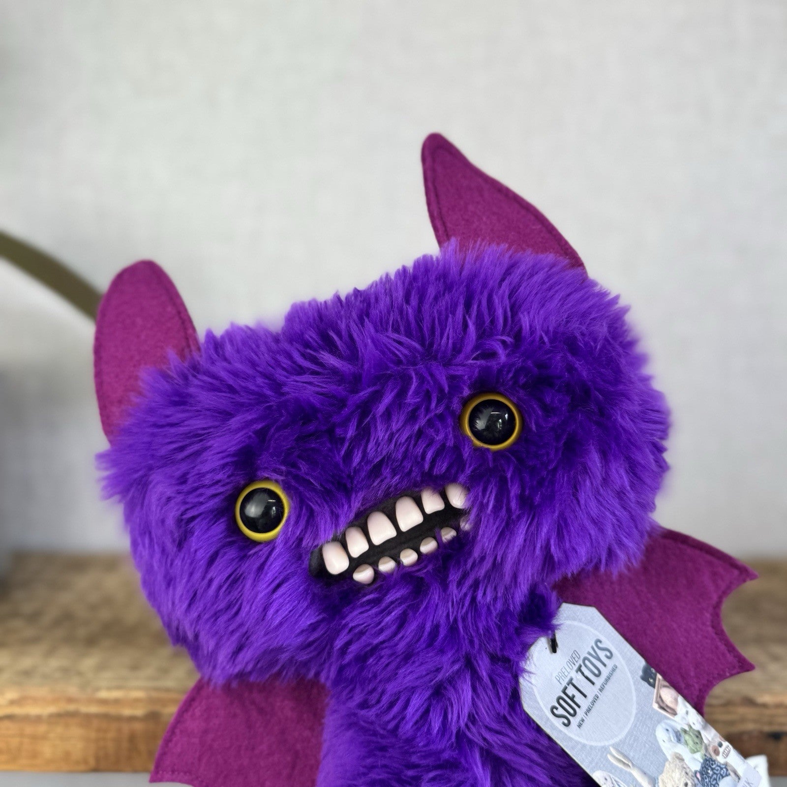 Fuggler - Count Fuggula Purple Fluffy Bat Funny Ugly Monster Rare Collectible