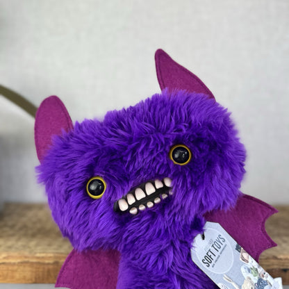 Fuggler - Count Fuggula Purple Fluffy Bat Funny Ugly Monster Rare Collectible
