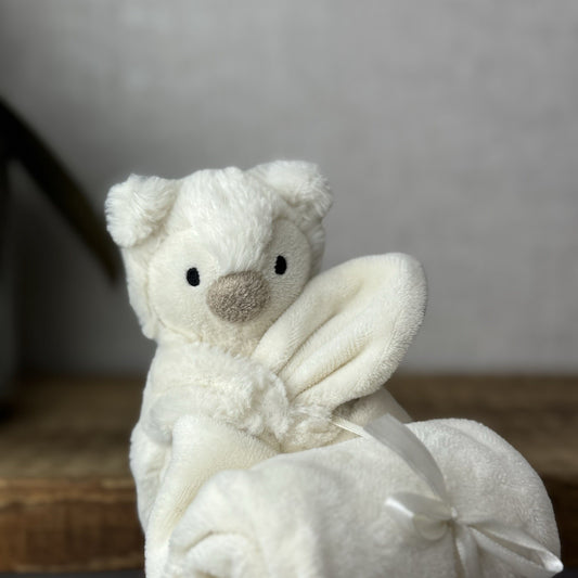 Jellycat Snowy Owl Soother - White Comforter Owl Bird Neutral Bab Comforter