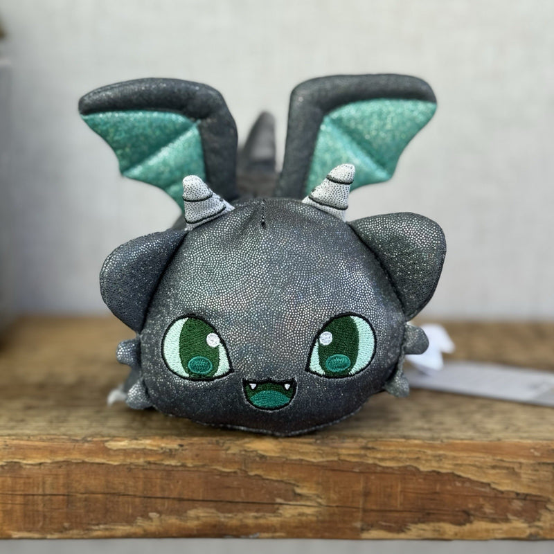 Aphmau MeeMeows - Dragon Cat Grey/Green Sparkly Plush Collectible 5"