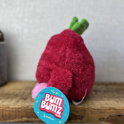 BumBumz RootBumz Ronnie Radish Plush Toy - Russ Beanie Vegetable Soft Toy NWT