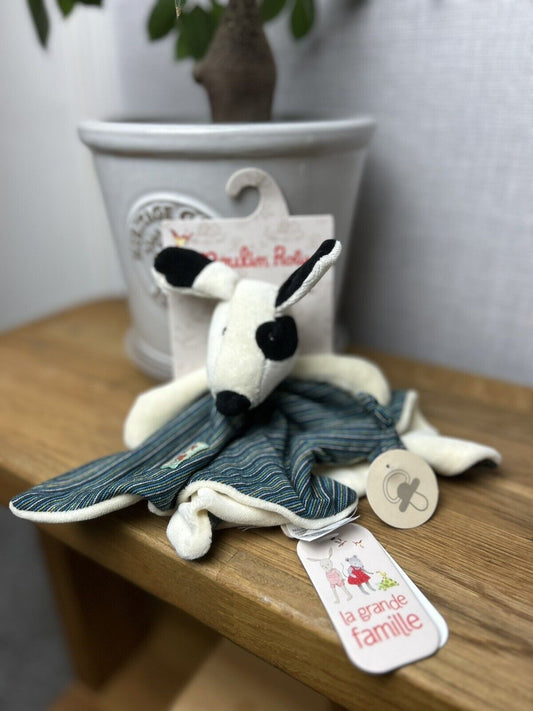 Moulin Roty La Grande Famille Plush Julius the Dog Comforter - Soft Toys Soother