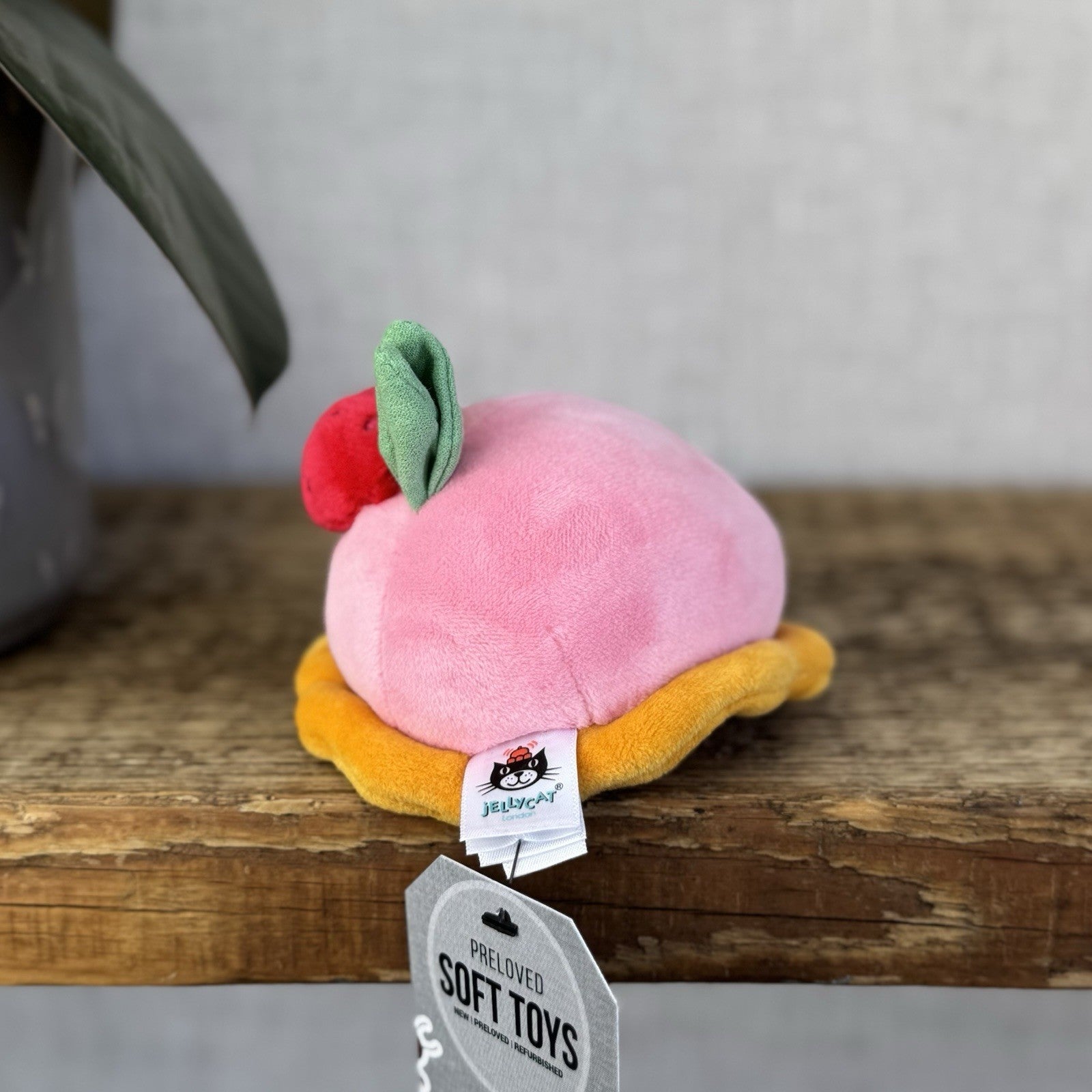 Jellycat Pretty Patisserie Dome Framboise Collectible Plush - Small Pink Cake 5"