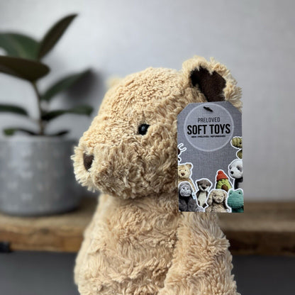 Jellycat Medium Oliver Bear - Old RARE Bear Original Oliver Bear Brown/Tan 16"