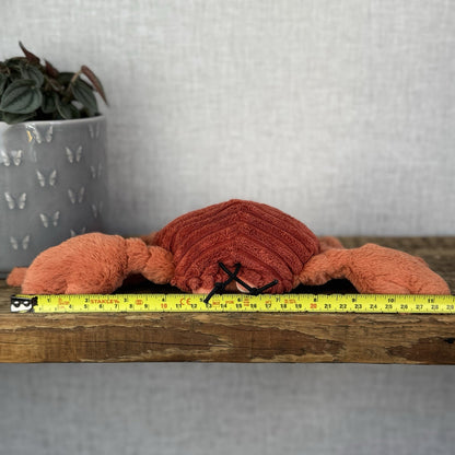 Jellycat Small Crispin Crab Soft Toy - Red Sea Crab Soft Plush Beanie 12”