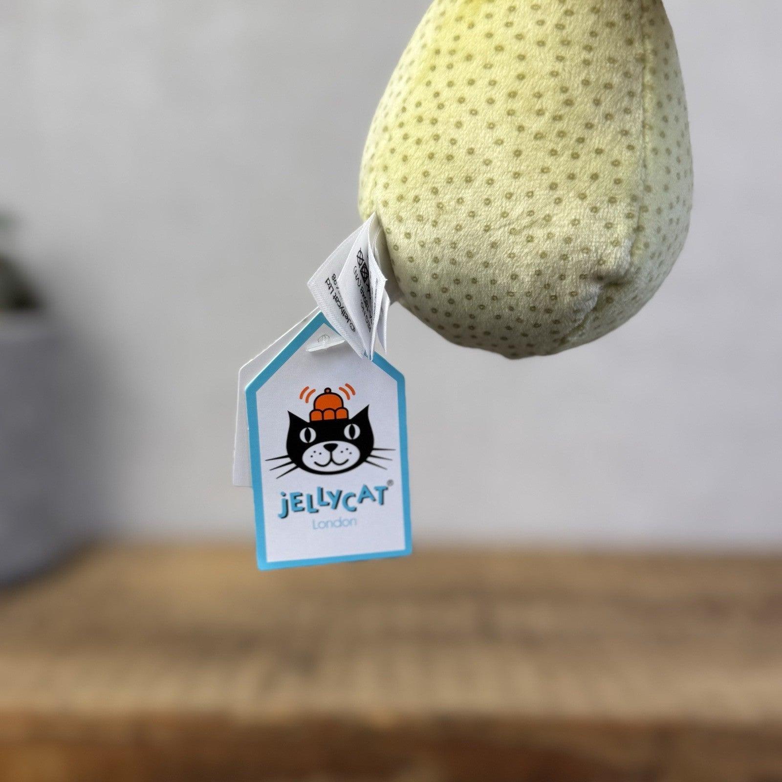 Jellycat Fabulous Fruit Pear -New Small Pear Play Food - Pear Plush Soft Toy 5" 